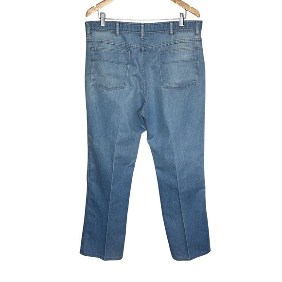 Wrangler 38x30 Comfort Fit Light Wash Jeans Men’s Straight Leg Western Vibe - Picture 4 of 11